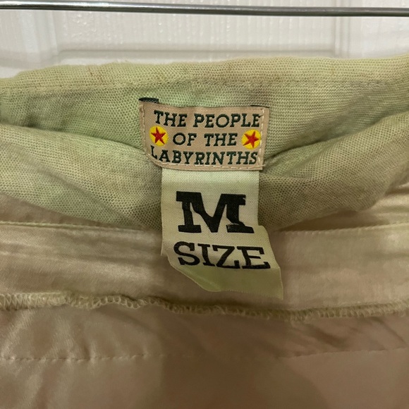 PEOPLE OF THE LABYRINTHS skirt rayon cotton lined boho size medium vintage - Picture 5 of 11